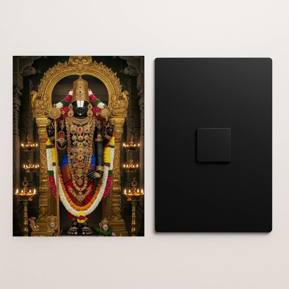 tirupati balaji metal poster front and back preview