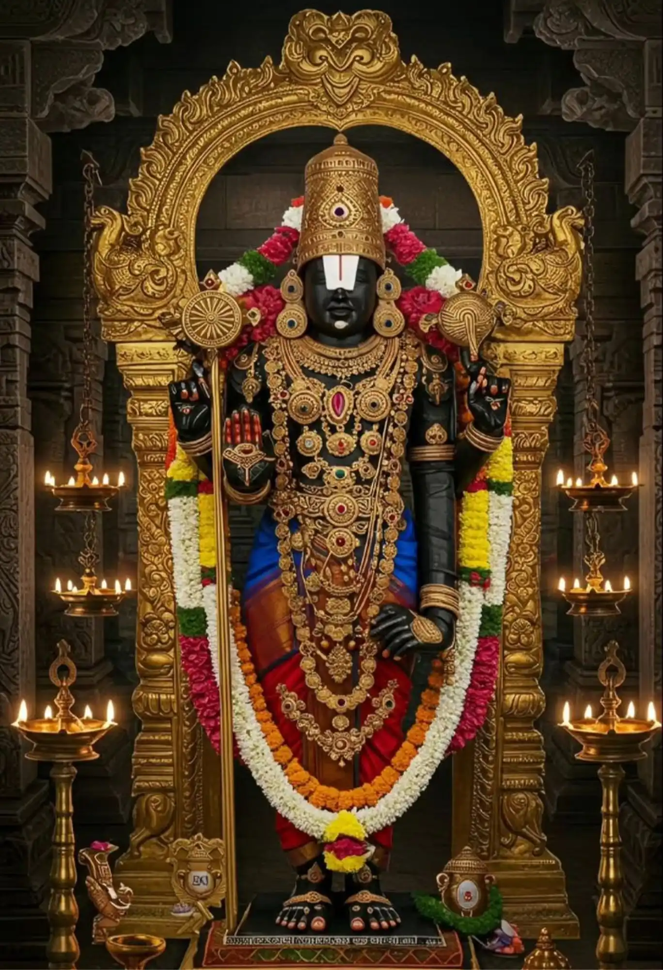 tirupati balaji metal poster