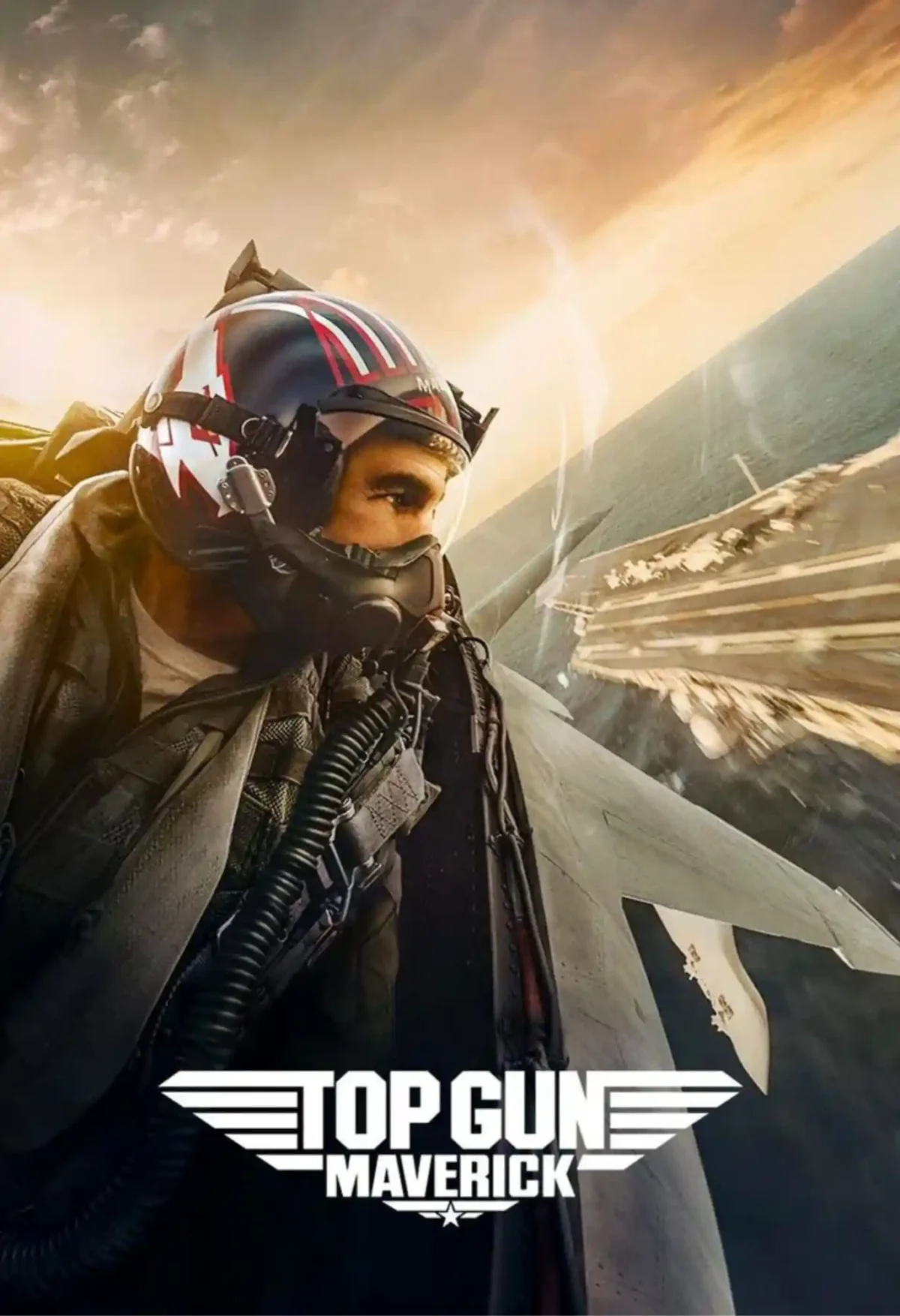 top gun maverik movie metal poster