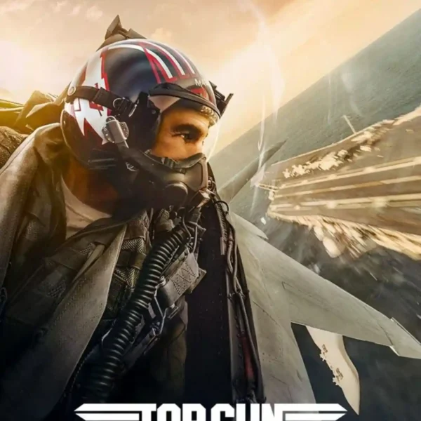 top gun maverik movie metal poster