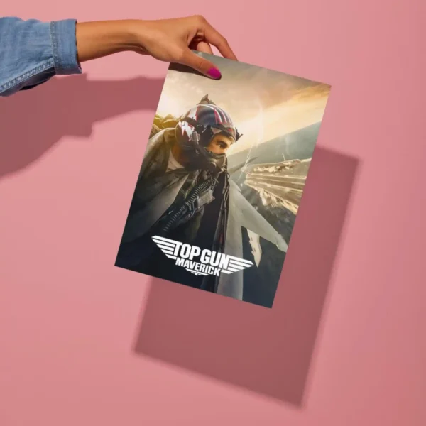 top gun maverik movie metal poster preview