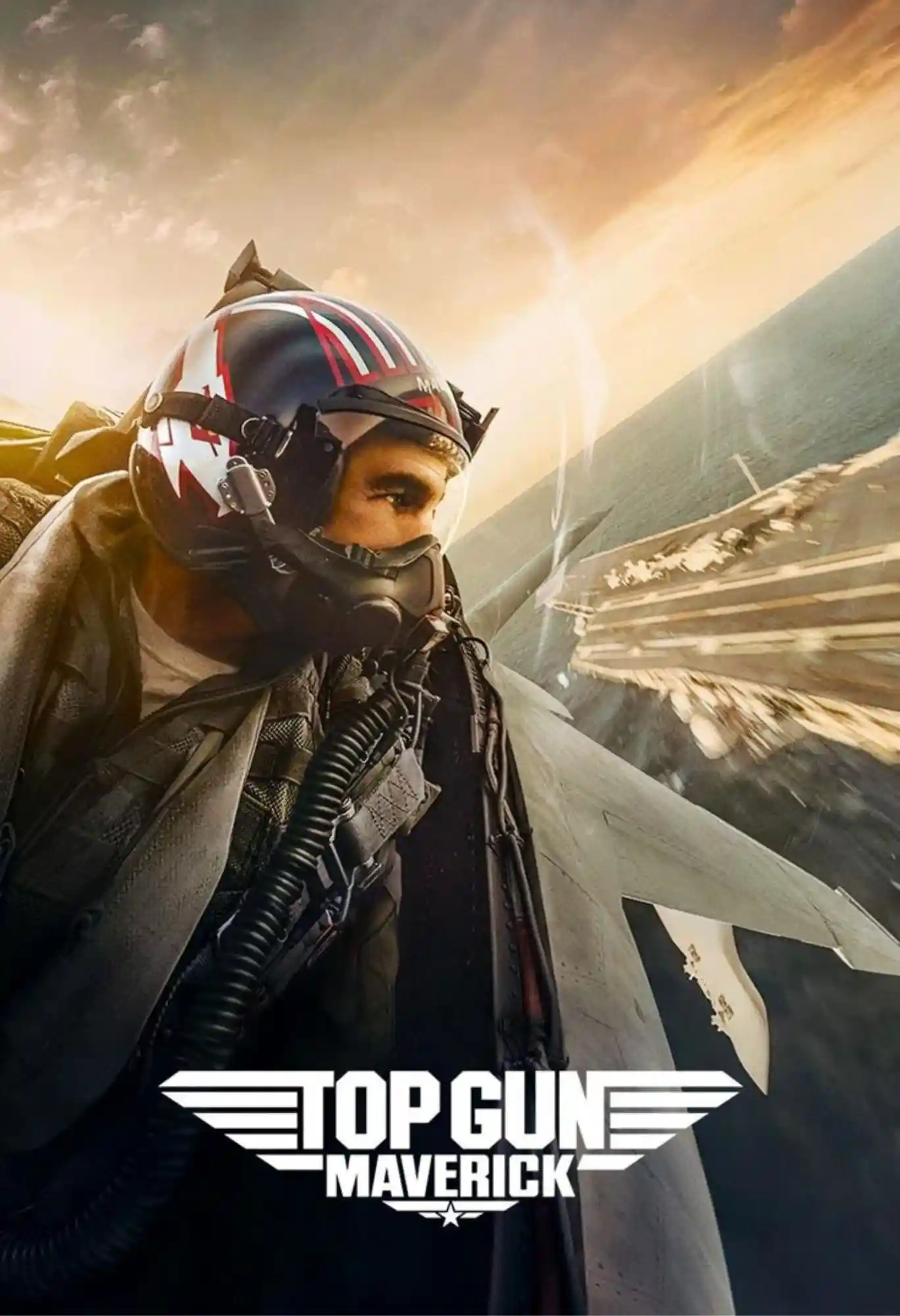 top gun maverik movie metal poster