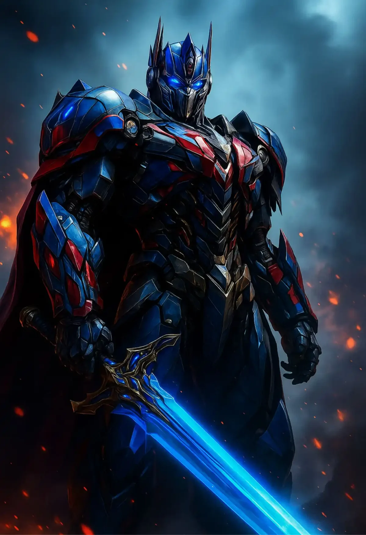 transformers metal poster