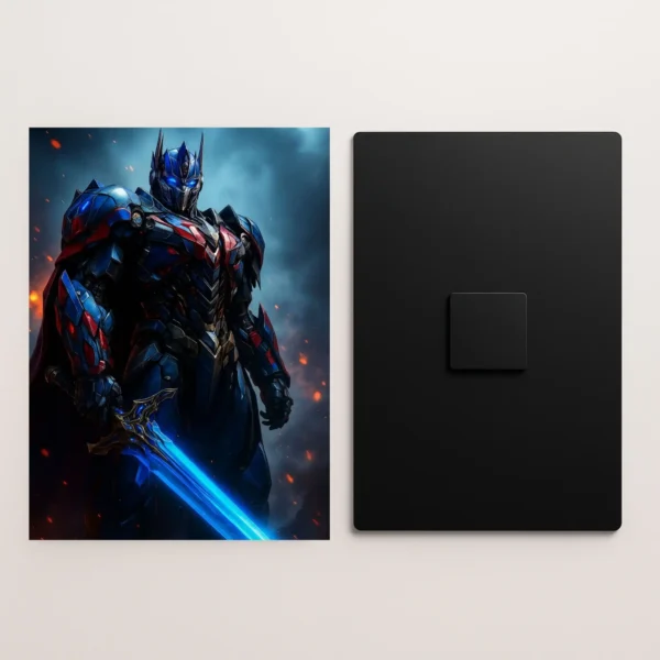 transformers metal poster front and back preview