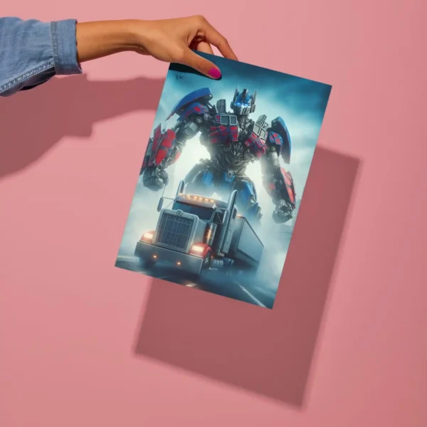 transformers optimus prime metal poster preview