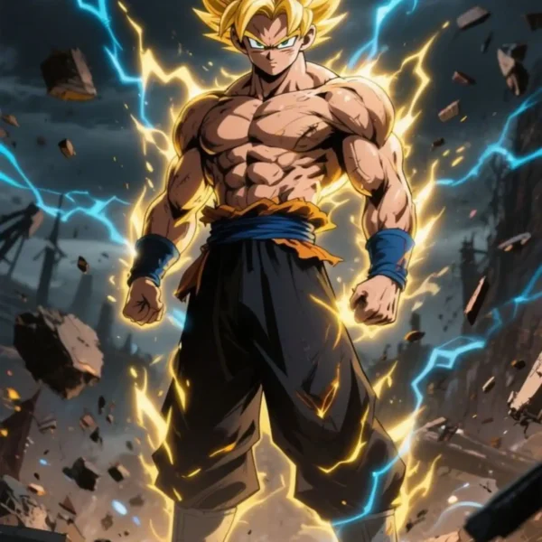 ultra instinct goku metal poster