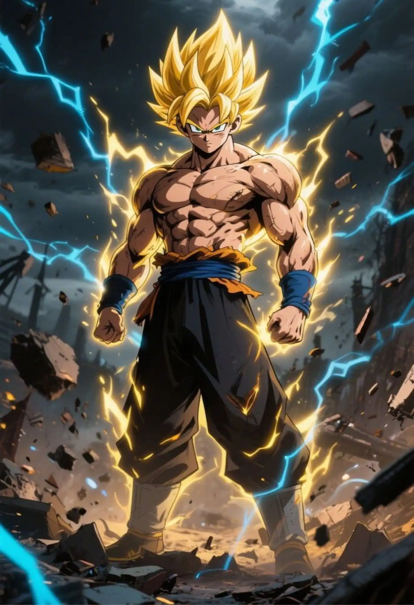 ultra instinct goku metal poster