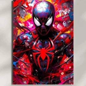 wall mounted amazing spiderman metal poster