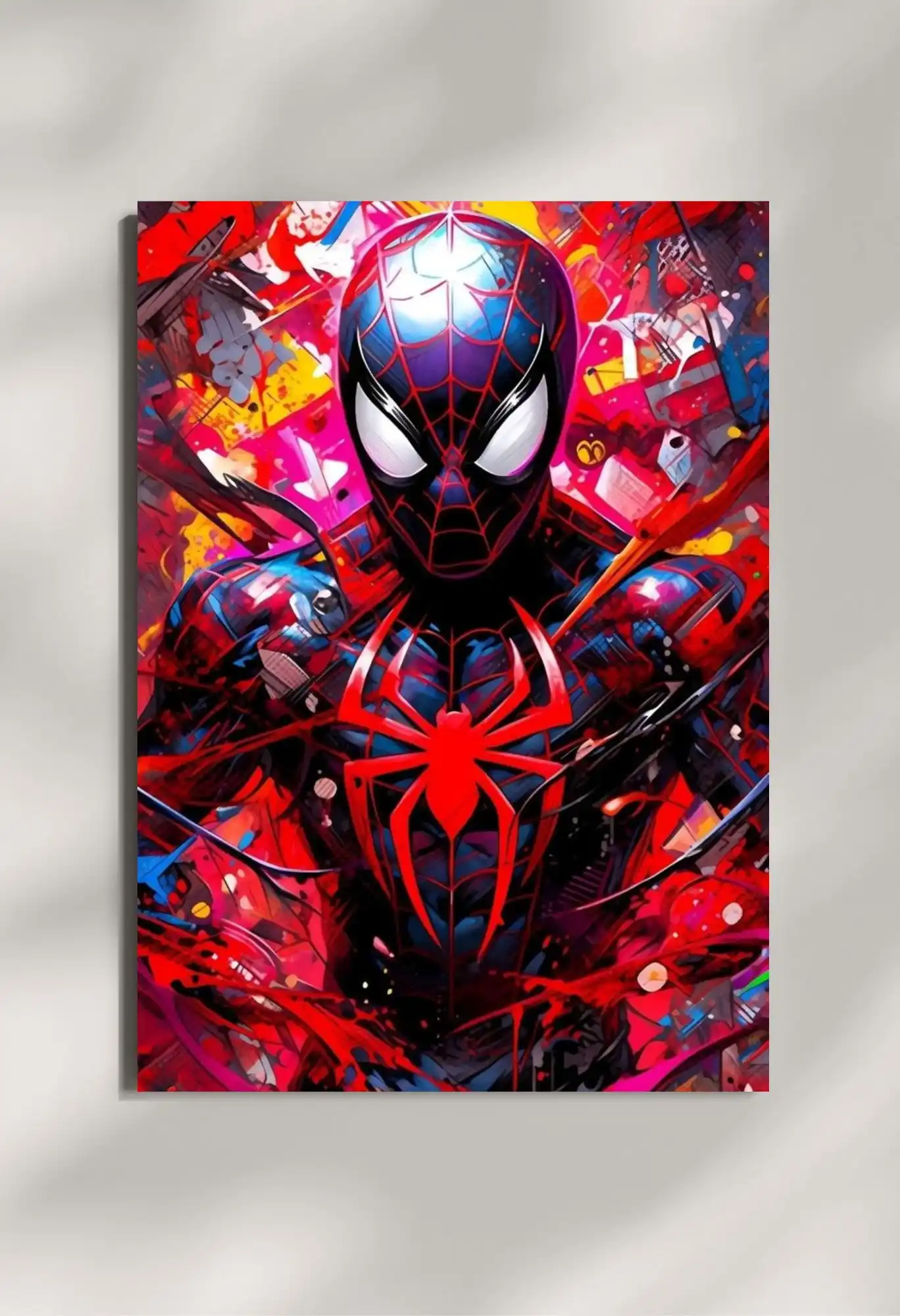 wall mounted amazing spiderman metal poster
