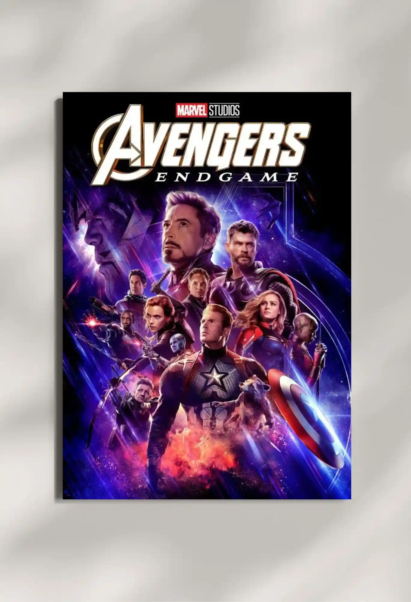 wall mounted avengers endgame movie metal poster