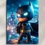 wall mounted batman dark knight chibi metal poster