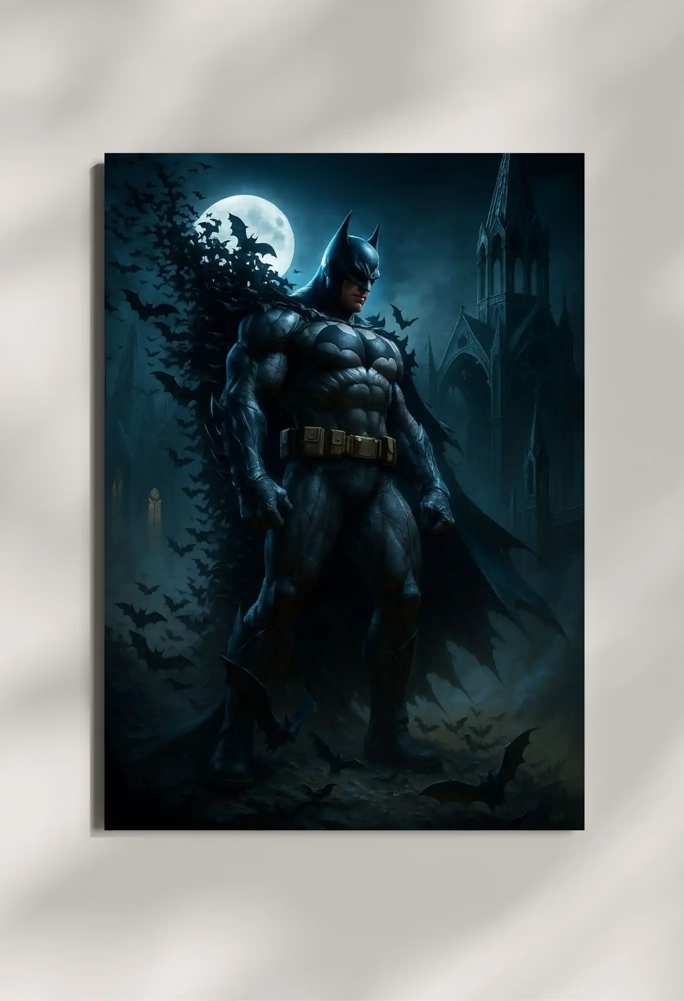 wall mounted batman dark knight metal poster