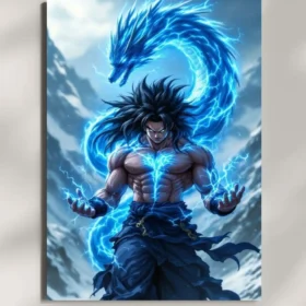 wall mounted broly metal poster