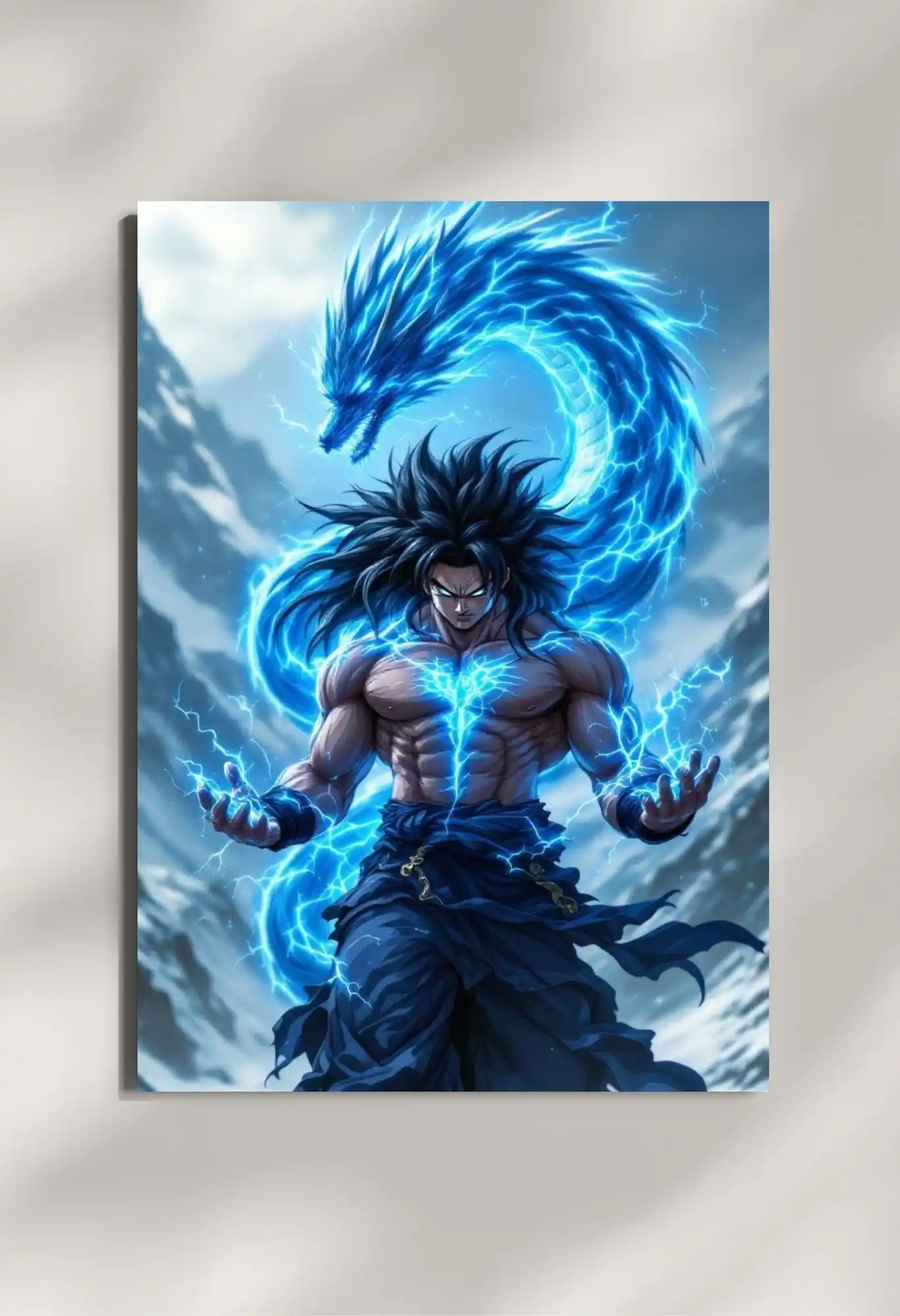 wall mounted broly metal poster