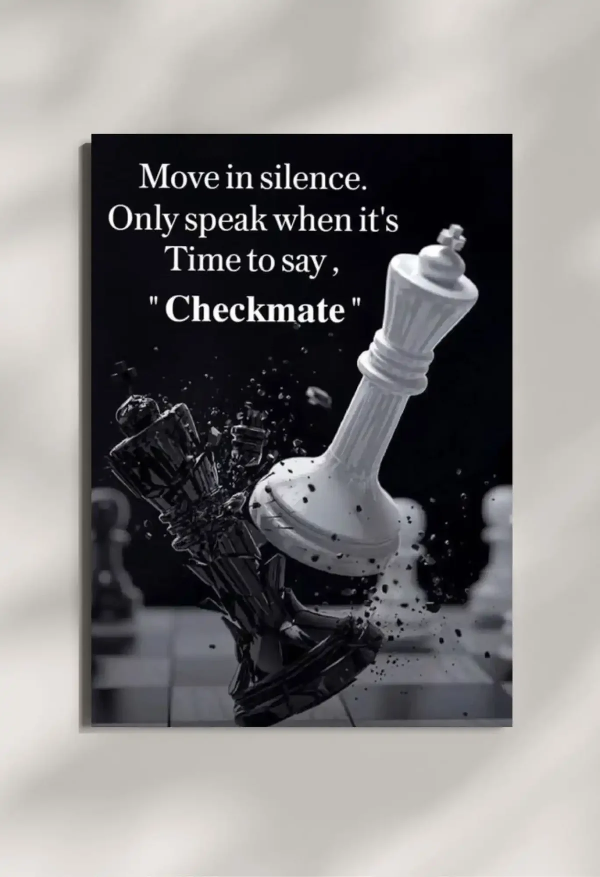 wall mounted chess quote metal poster wall mounted chess quote metal poster