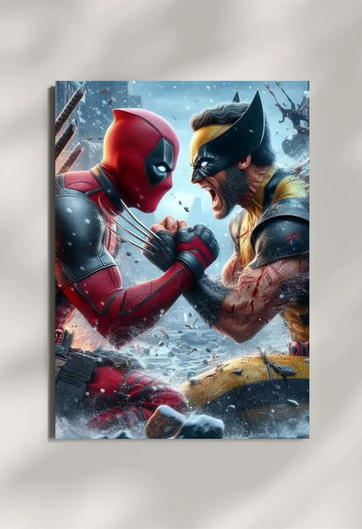 wall mounted daredevil vs wolverine metal poster wall mounted daredevil vs wolverine metal poster