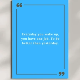 wall mounted discipline quote metal poster