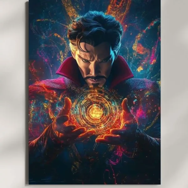 wall mounted doctor strange metal poster