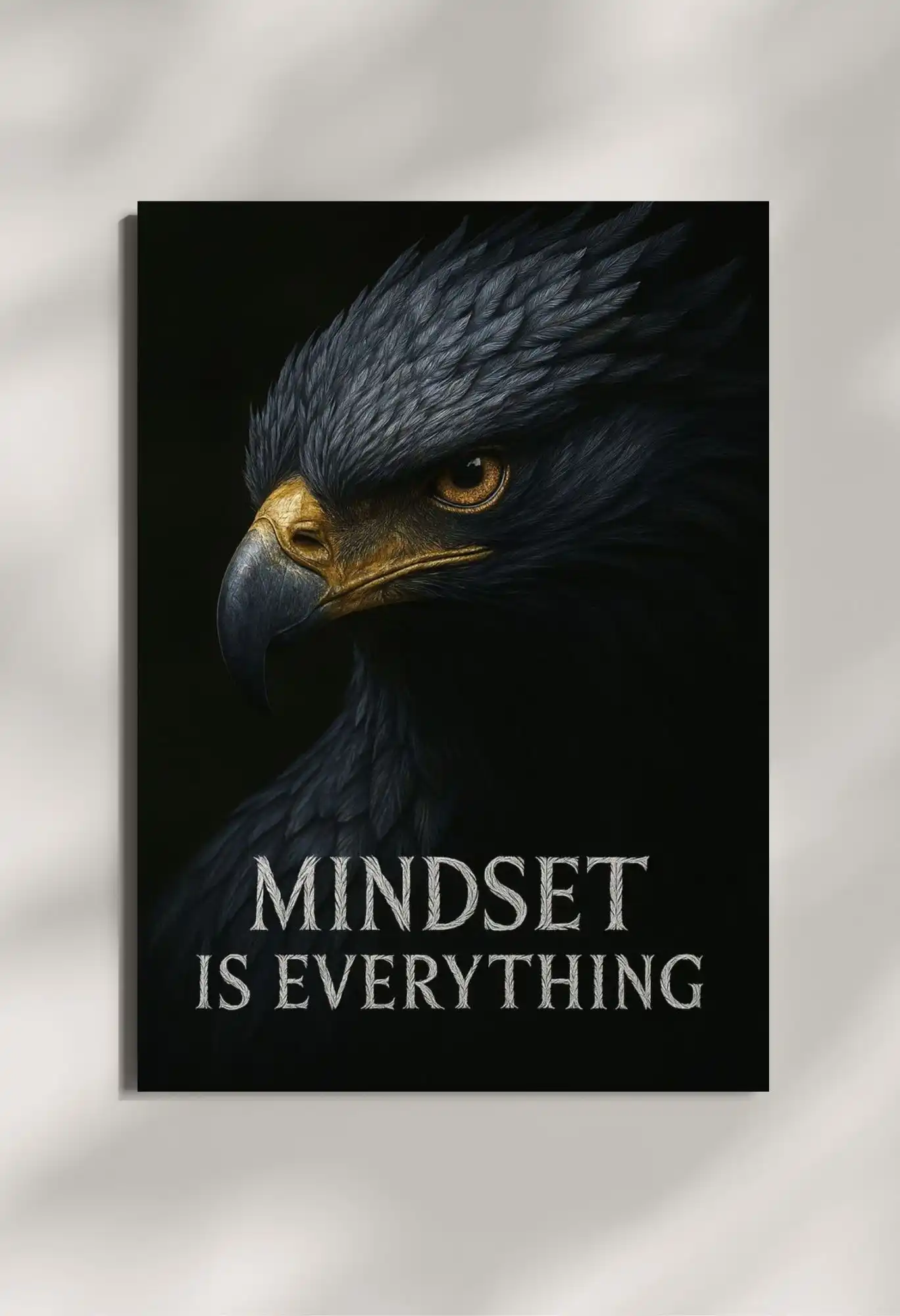 wall mounted eagle quote metal poster
