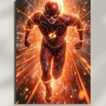 wall mounted flash lightning bolt metal poster
