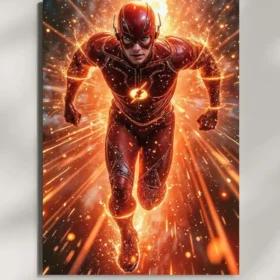 wall mounted flash lightning bolt metal poster
