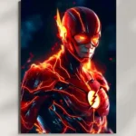 wall mounted flash thunder sprint metal poster