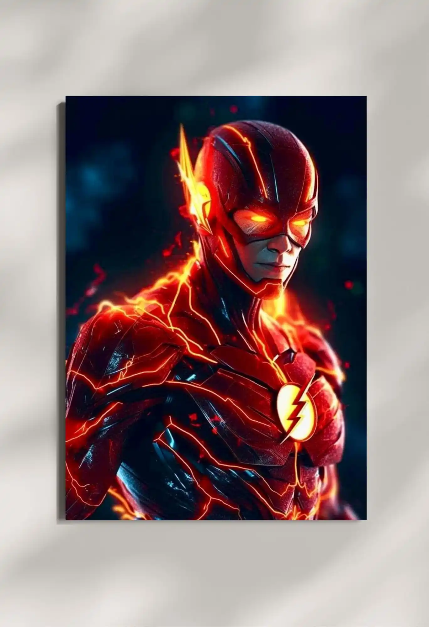 wall mounted flash thunder sprint metal poster
