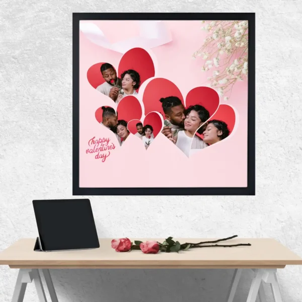 wall mounted forever in hearts frame