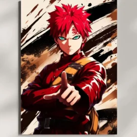wall mounted gaara metal poster