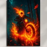 wall mounted ghost rider metal poster