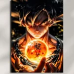 wall mounted goku dbz metal poster