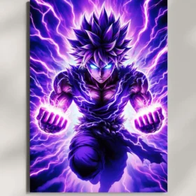 wall mounted goku mastered ultra instinct metal poster