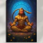 wall mounted hanuman bajrangbali metal poster