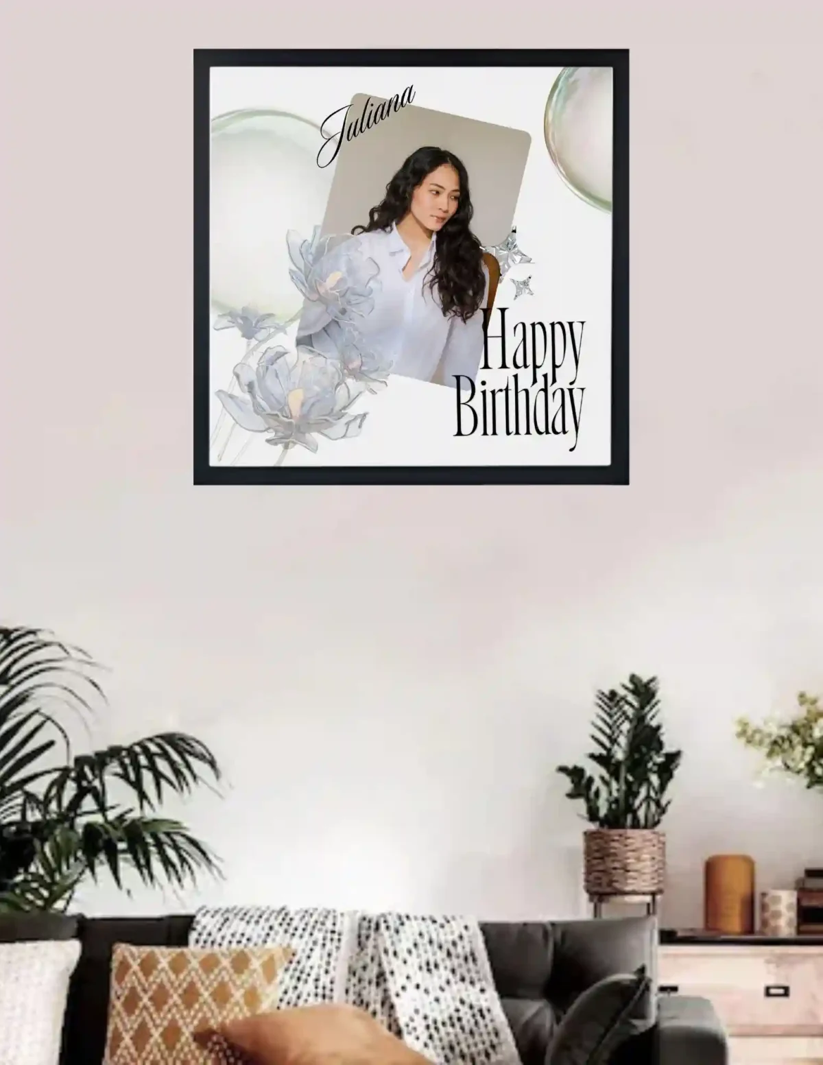 wall mounted happy moments frame