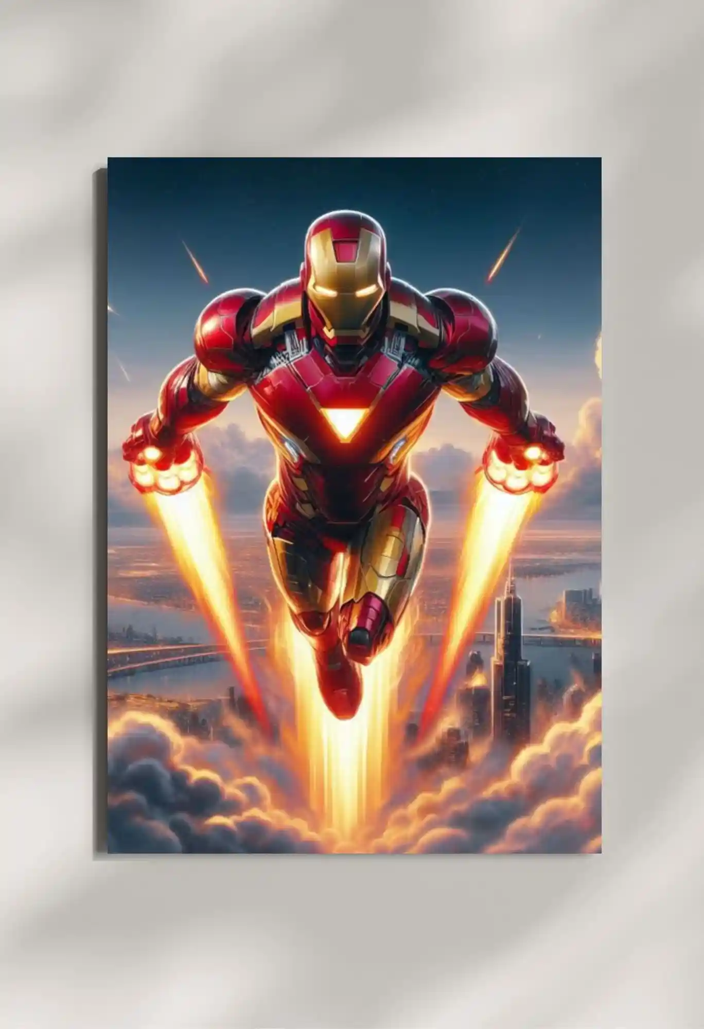 wall mounted iron man mark 85 metal poster