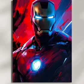 wall mounted iron man metal poster