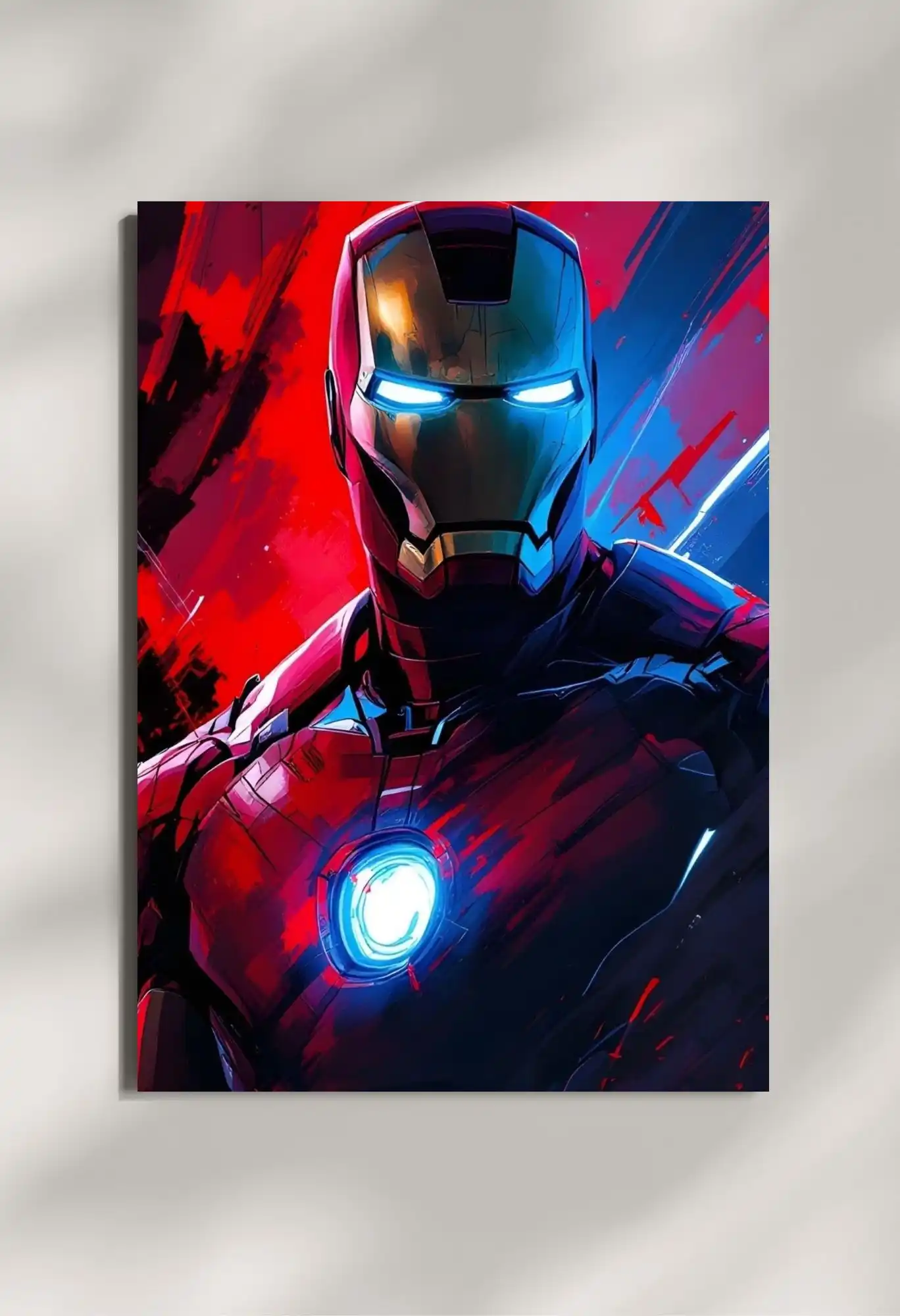 wall mounted iron man metal poster
