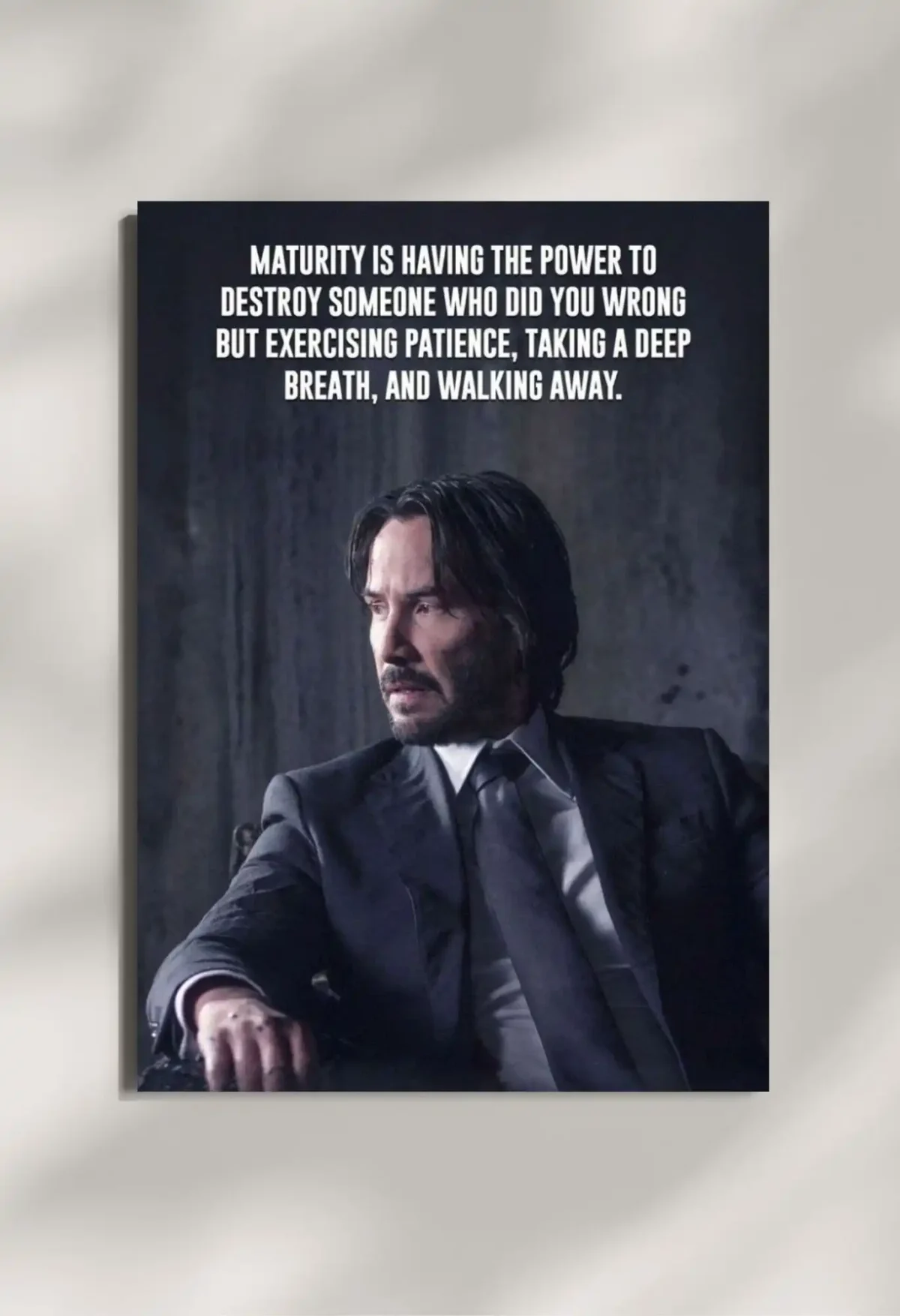 wall mounted john wick quote metal poster wall mounted john wick quote metal poster