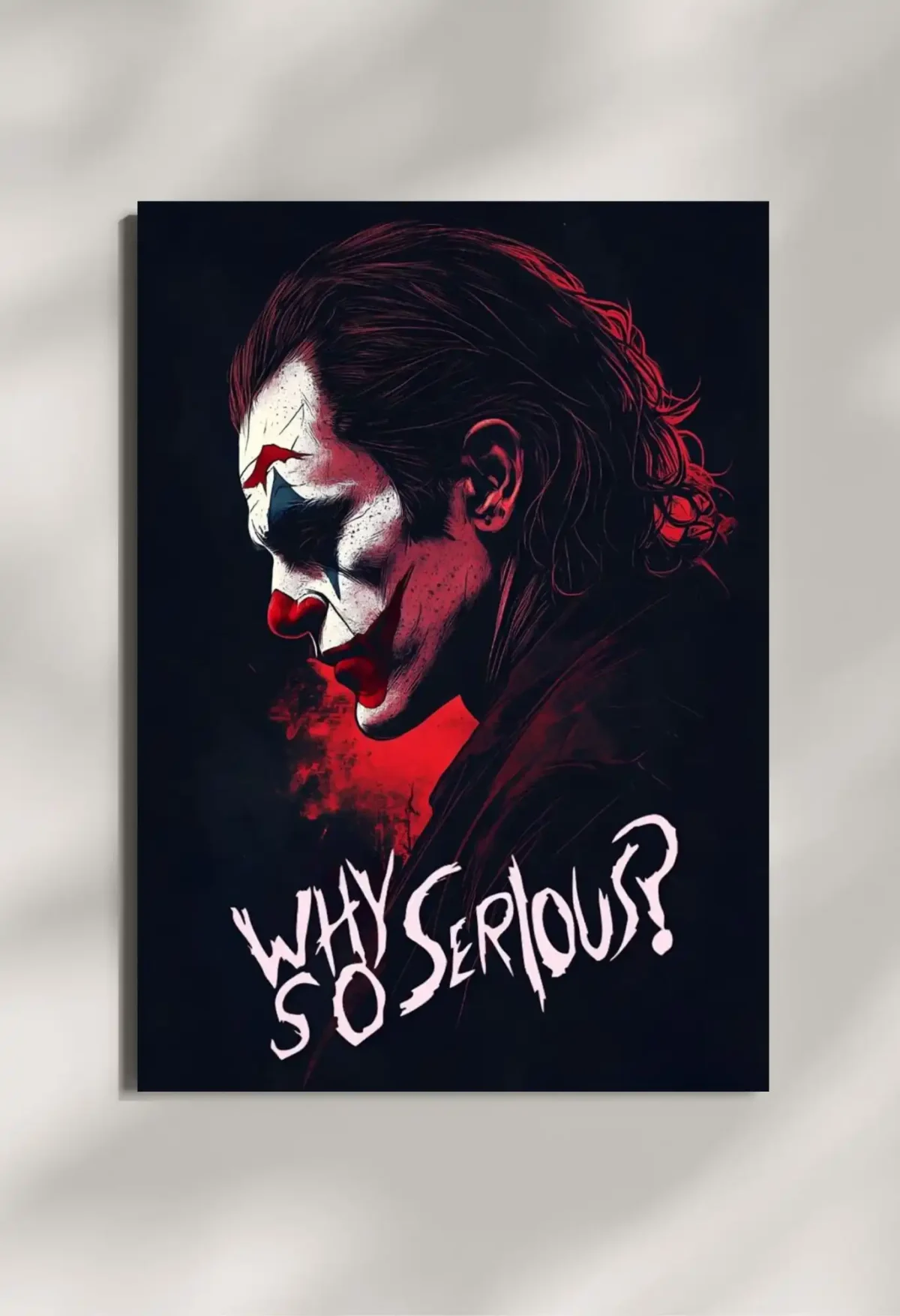wall mounted joker metal poster