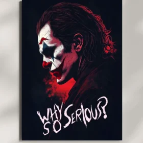 wall mounted joker metal poster