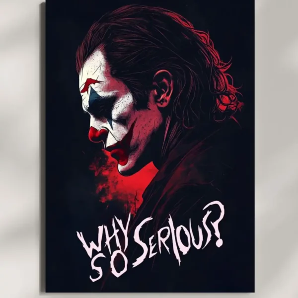 wall mounted joker metal poster