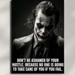 wall mounted joker quote metal poster