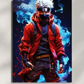 wall mounted kakashi hatake metal poster