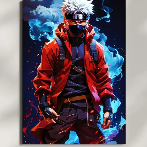 wall mounted kakashi hatake metal poster