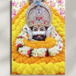 wall mounted khatu shyam maharaj metal poster