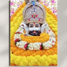 wall mounted khatu shyam maharaj metal poster