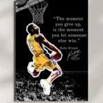 wall mounted kobe bryant quote metal poster