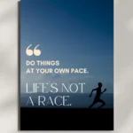 wall mounted life quote metal poster
