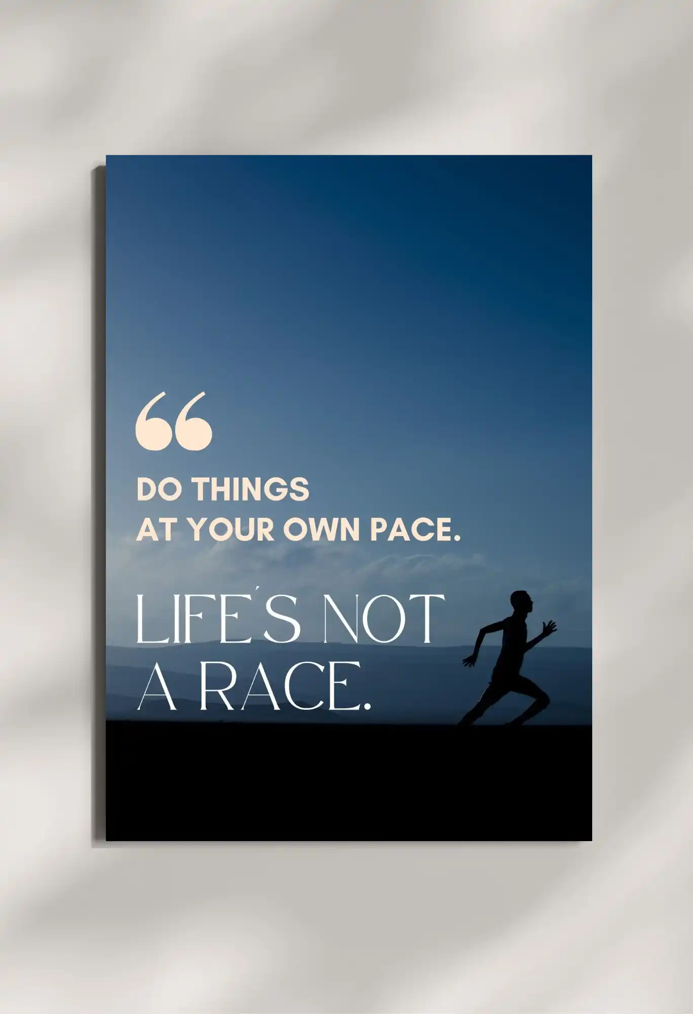 wall mounted life quote metal poster