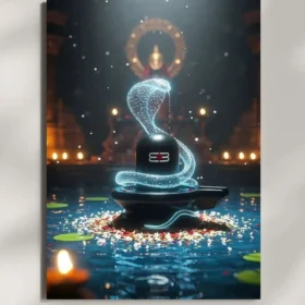 wall mounted lord shiva metal poster